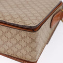 CELINE Macadam Canvas Shoulder Bag PVC Beige Gold Auth ka5222-13