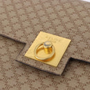 CELINE Macadam Canvas Shoulder Bag PVC Beige Gold Auth ka5222-14