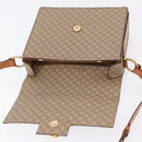 CELINE Macadam Canvas Shoulder Bag PVC Beige Gold Auth ka5222-15