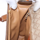 CELINE Macadam Canvas Shoulder Bag PVC Beige Gold Auth ka5222-19