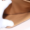CELINE Macadam Canvas Shoulder Bag PVC Beige Gold Auth ka5222-22