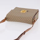 CELINE Macadam Canvas Shoulder Bag PVC Beige Gold Auth ka5222-6