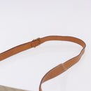 CELINE Macadam Canvas Shoulder Bag PVC Beige Gold Auth ka5222-8