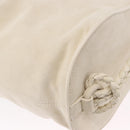 BOTTEGA VENETA Shoulder Bag Suede Ivory Gold Auth ka5223A-16