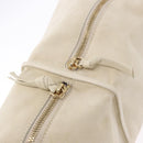BOTTEGA VENETA Shoulder Bag Suede Ivory Gold Auth ka5223A-10