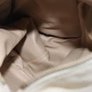 BOTTEGA VENETA Shoulder Bag Suede Ivory Gold Auth ka5223A-11
