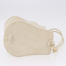 BOTTEGA VENETA Shoulder Bag Suede Ivory Gold Auth ka5223A-3