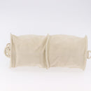BOTTEGA VENETA Shoulder Bag Suede Ivory Gold Auth ka5223A-5