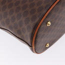 CELINE Macadam Canvas Shoulder Bag PVC Leather Brown Gold Auth ka5224A-15