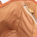 CELINE Macadam Canvas Shoulder Bag PVC Leather Brown Gold Auth ka5224A-18