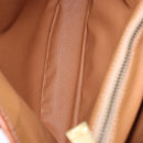 CELINE Macadam Canvas Shoulder Bag PVC Leather Brown Gold Auth ka5224A-20