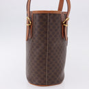 CELINE Macadam Canvas Shoulder Bag PVC Leather Brown Gold Auth ka5224A-4