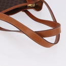 CELINE Macadam Canvas Shoulder Bag PVC Leather Brown Gold Auth ka5224A-7