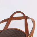 CELINE Macadam Canvas Shoulder Bag PVC Leather Brown Gold Auth ka5224A-8