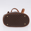CELINE Macadam Canvas Shoulder Bag PVC Leather Brown Gold Auth ka5224A-5