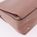 GUCCI Interlocking Hand Bag Leather 2way Outlet Pink Gold 510302 Auth ka5225-14