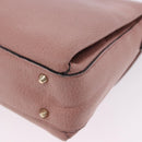 GUCCI Interlocking Hand Bag Leather 2way Outlet Pink Gold 510302 Auth ka5225-15