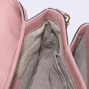 GUCCI Interlocking Hand Bag Leather 2way Outlet Pink Gold 510302 Auth ka5225-21
