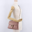 GUCCI Interlocking Hand Bag Leather 2way Outlet Pink Gold 510302 Auth ka5225-28