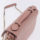 GUCCI Interlocking Hand Bag Leather 2way Outlet Pink Gold 510302 Auth ka5225-6