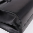 Christian Dior Hand Bag Leather Black Gold Auth ka5226-9