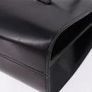 Christian Dior Hand Bag Leather Black Gold Auth ka5226-16