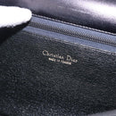 Christian Dior Hand Bag Leather Black Gold Auth ka5226-19