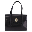 Christian Dior Hand Bag Leather Black Gold Auth ka5226-13
