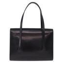 Christian Dior Hand Bag Leather Black Gold Auth ka5226-2