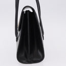 Christian Dior Hand Bag Leather Black Gold Auth ka5226-3