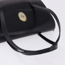 Christian Dior Hand Bag Leather Black Gold Auth ka5226-7