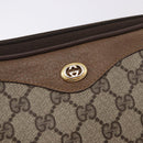 GUCCI GG Supreme Shoulder Bag PVC Beige Gold 97 02 068 Auth ka5227-17