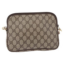 GUCCI GG Supreme Shoulder Bag PVC Beige Gold 97 02 068 Auth ka5227-2