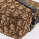 Christian Dior Trotter Canvas Shoulder Bag Beige Gold Auth ka5228-12