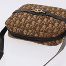 Christian Dior Trotter Canvas Shoulder Bag Beige Gold Auth ka5228-7