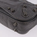 BALENCIAGA Le Cagole Shoulder Bag Leather 2way Gray Silver 719082 Auth ka5229A-15