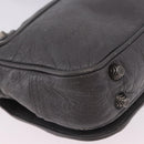 BALENCIAGA Le Cagole Shoulder Bag Leather 2way Gray Silver 719082 Auth ka5229A-16