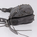 BALENCIAGA Le Cagole Shoulder Bag Leather 2way Gray Silver 719082 Auth ka5229A-4