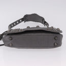BALENCIAGA Le Cagole Shoulder Bag Leather 2way Gray Silver 719082 Auth ka5229A-5
