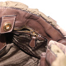 PRADA Hand Bag Nylon 2way Khaki Gold Auth ka523-21