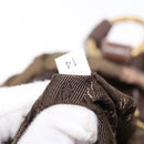 PRADA Hand Bag Nylon 2way Khaki Gold Auth ka523-23