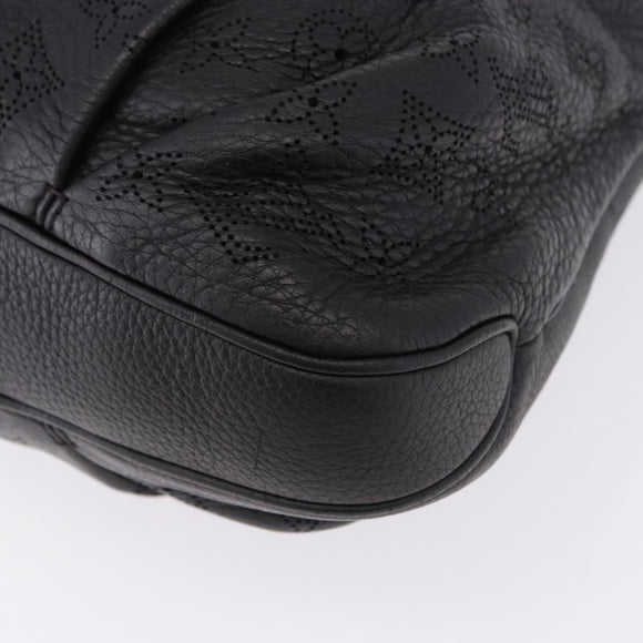 LOUIS VUITTON Mahina Serene PM Shoulder Bag Leather Black M94035 LV Auth ka5231V