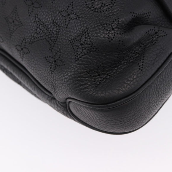 LOUIS VUITTON Mahina Serene PM Shoulder Bag Leather Black M94035 LV Auth ka5231V