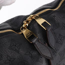 LOUIS VUITTON Mahina Serene PM Shoulder Bag Leather Black M94035 LV Auth ka5231V-9