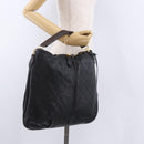 LOUIS VUITTON Mahina Serene PM Shoulder Bag Leather Black M94035 LV Auth ka5231V-24