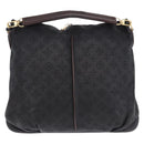 LOUIS VUITTON Mahina Serene PM Shoulder Bag Leather Black M94035 LV Auth ka5231V-2