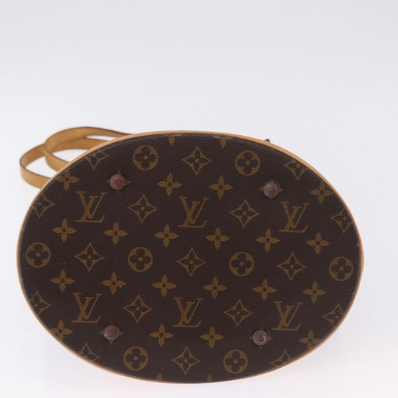 LOUIS VUITTON Monogram Bucket GM Shoulder Bag M42236 LV Auth ka5232