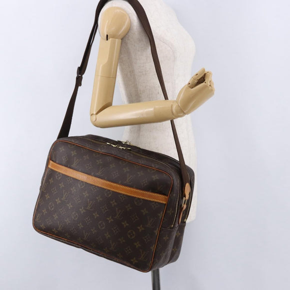 LOUIS VUITTON Monogram Reporter GM Shoulder Bag M45252 LV Auth ka5238