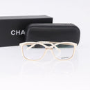 CHANEL Sunglasses plastic White CC Auth ka5239-12