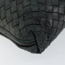 BOTTEGA VENETA INTRECCIATO Shoulder Bag Leather Black Auth ka524-11